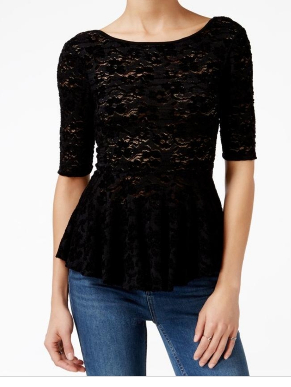 Free People Second Chance Lace Top L